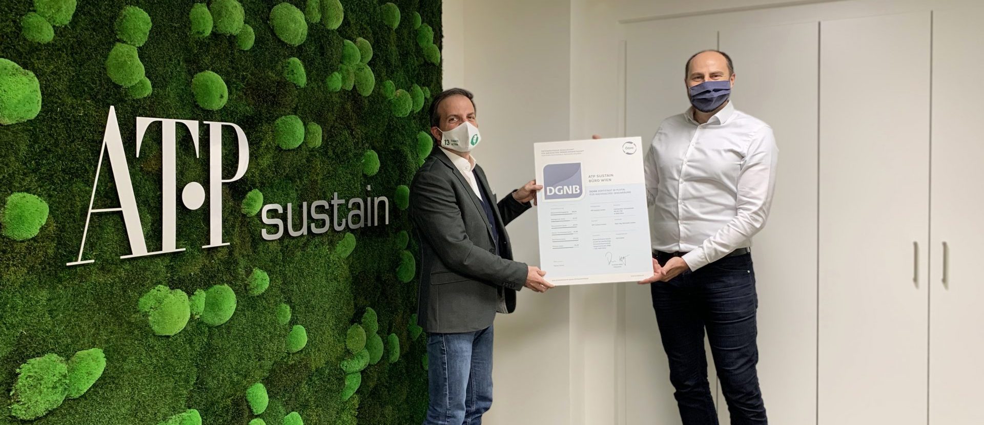 ATPsustain Büro Wien erhält ÖGNI Platin